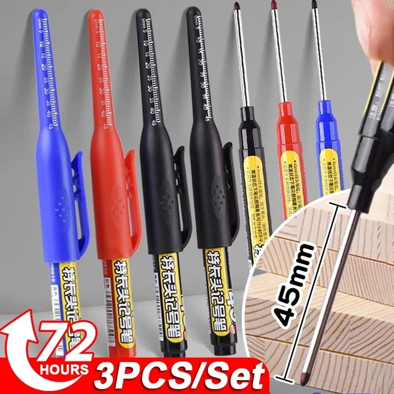 Woodworking Drills - Marqueurs imperméables multi-usages à pointe longue