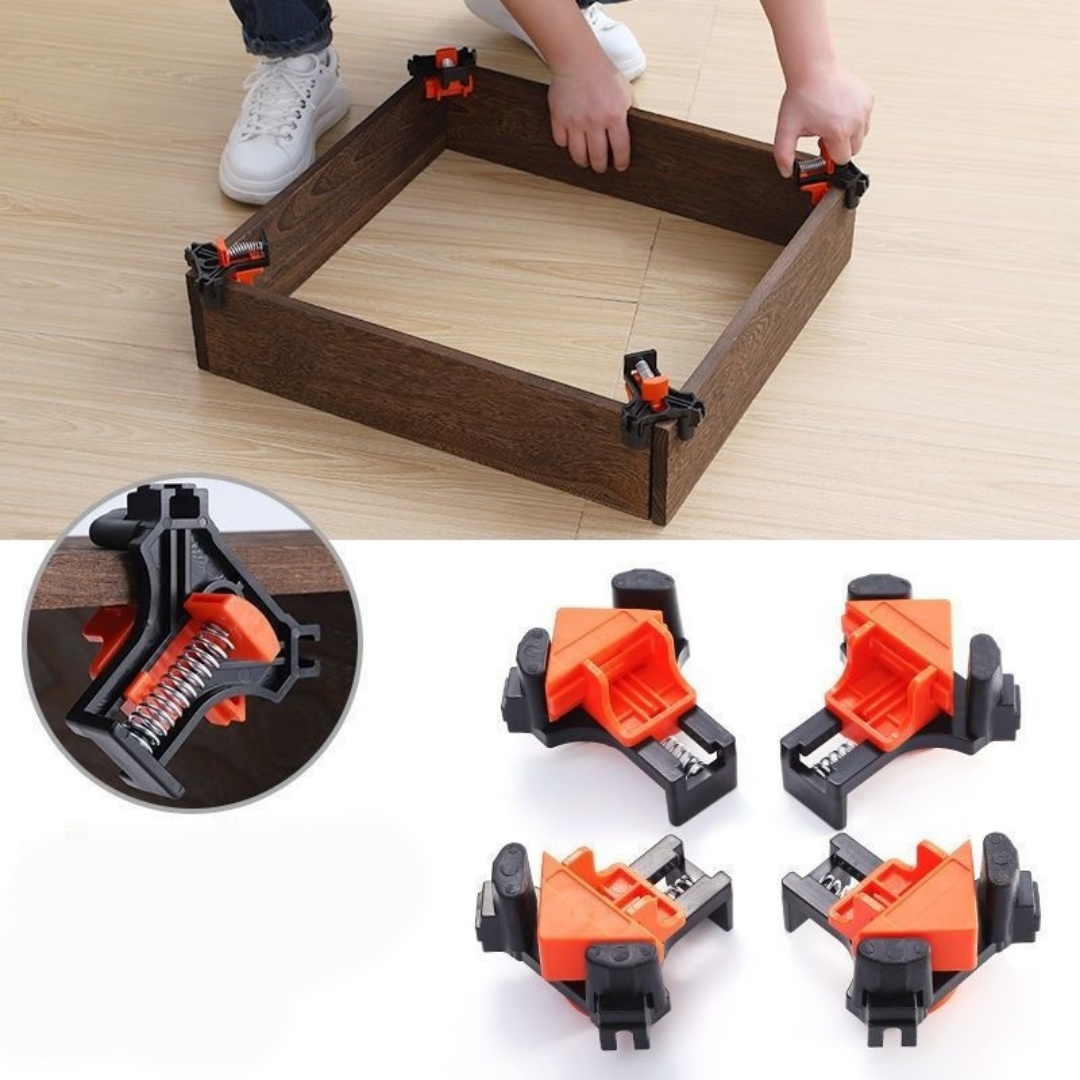 Woodworking Hand Tools - 4 pièces 90 ° Pince d'angle