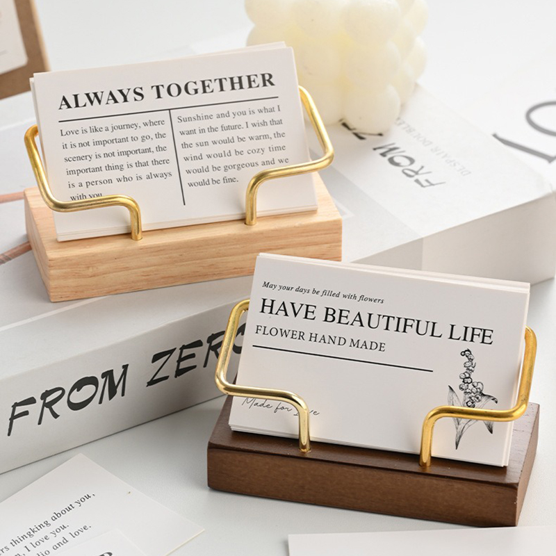 Woodworking Show - Porte-cartes de visite en bois, support