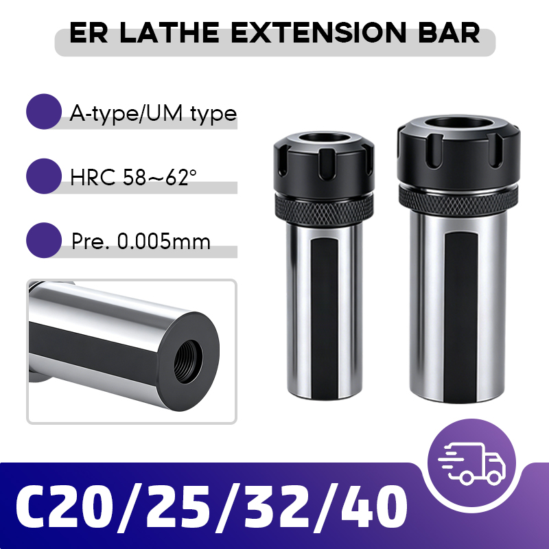 Parting Tool Lathe - Tige d'extension ER à diamètre variable