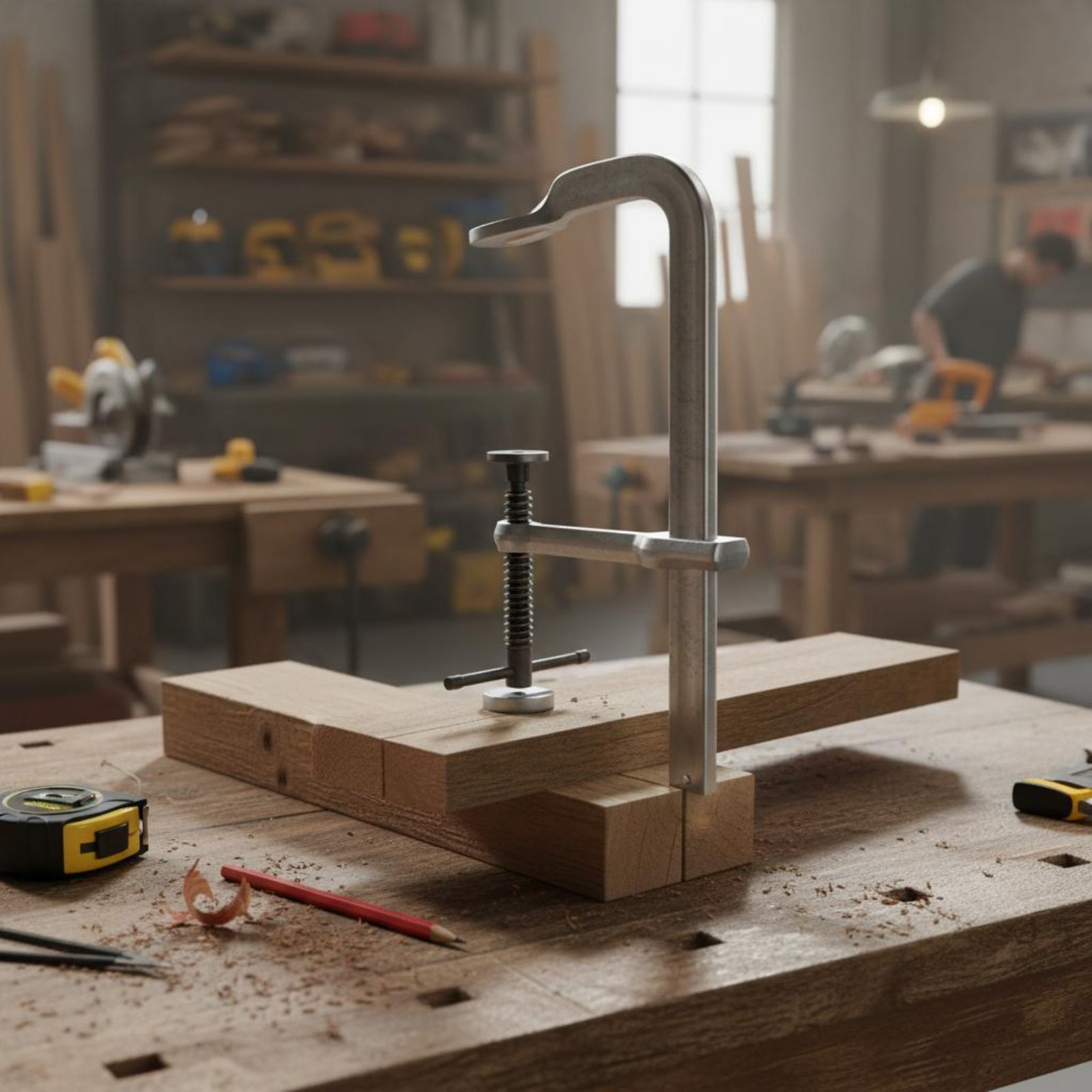 Woodworking Workshop Design - Pince en F robuste et épaissie,