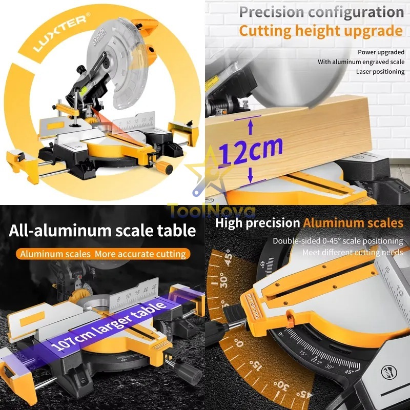 Woodworking Bench - Nouvelle scie à onglet coulissante LUXTER