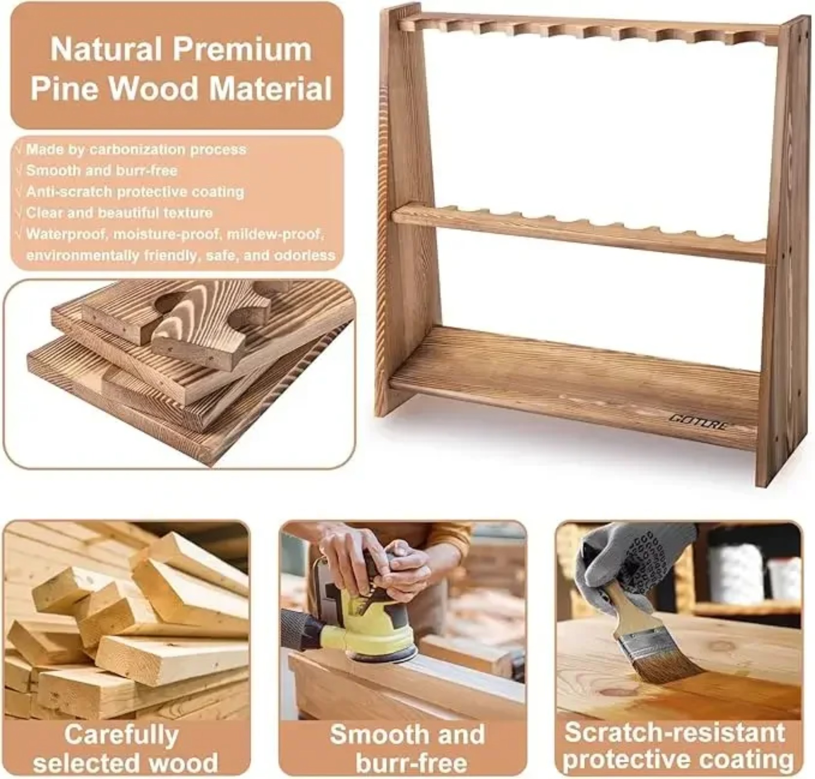 Support de cannes à pêche Gotu - Woodworking Show avis et prix