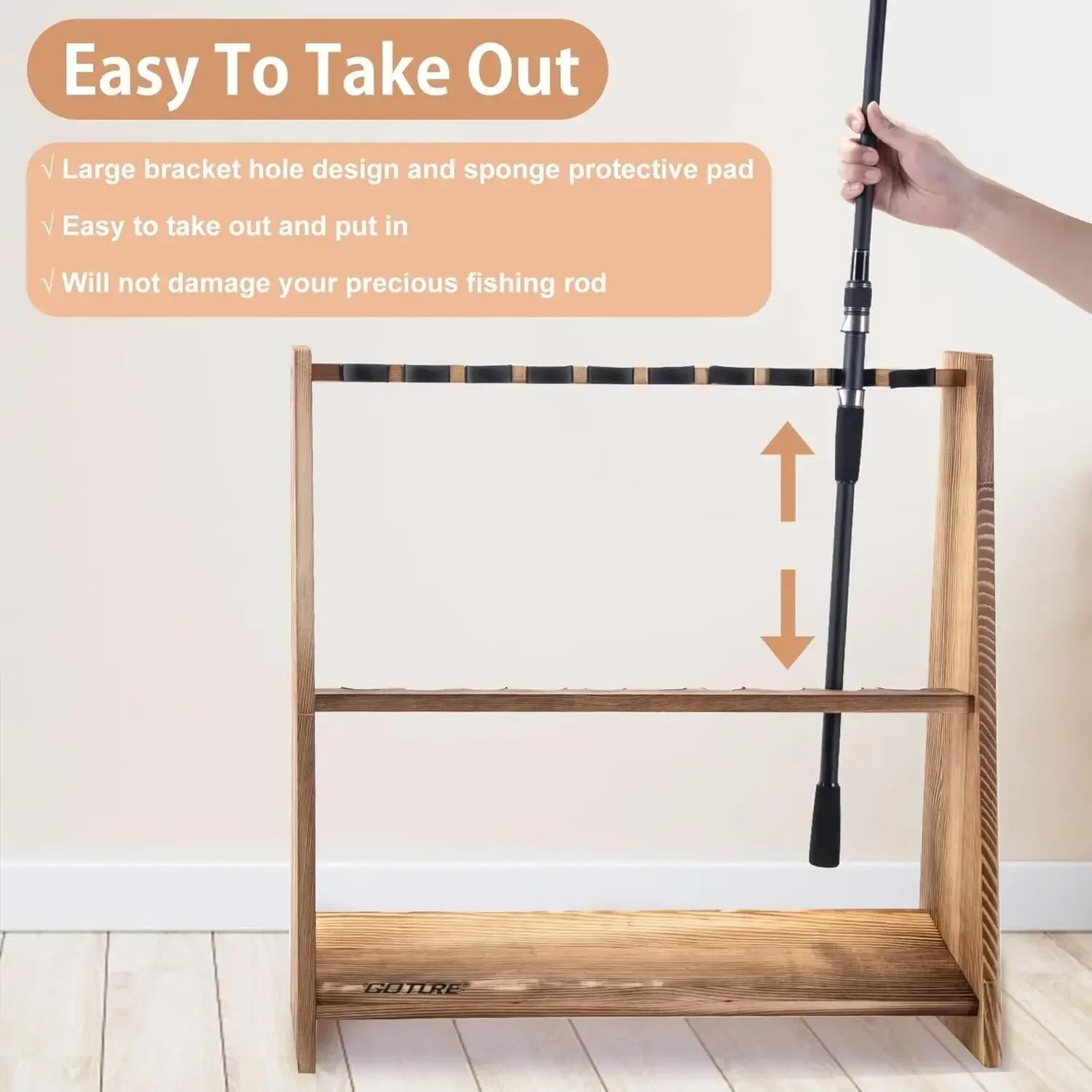 Support de cannes à pêche Gotu - Woodworking Show avis et prix
